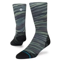 Stance Slant Crew Socks In Green Camo