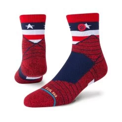 Stance American Qtr Ankle Socks In Red