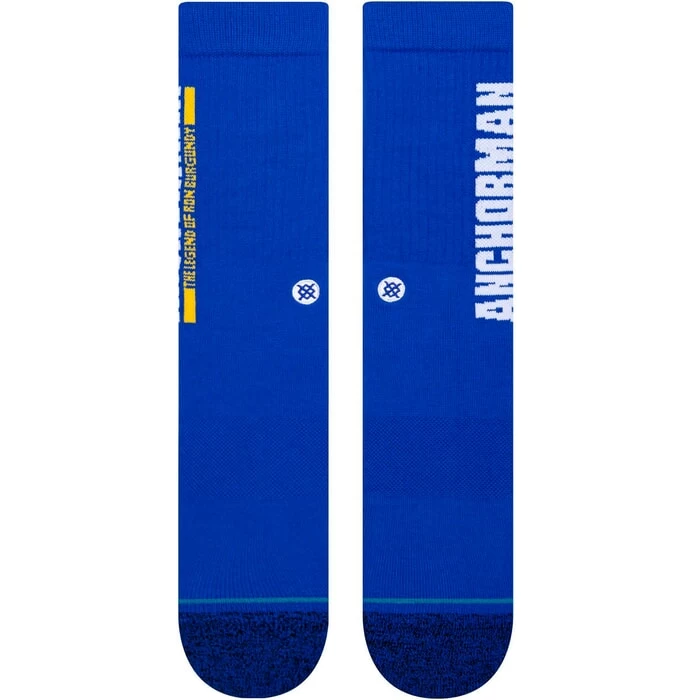 Stance The Legend Anchorman Crew Socks In Blue 4 Stance The Legend Anchorman Crew Socks In Blue - Image 2