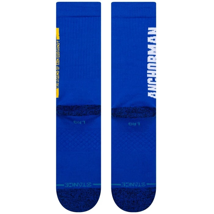 Stance The Legend Anchorman Crew Socks In Blue 5 Stance The Legend Anchorman Crew Socks In Blue - Image 3