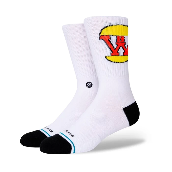 Stance Burgerworld Beavis And Butt-Head Crew Socks In White 3 Stance Burgerworld Beavis And Butt-Head Crew Socks In White