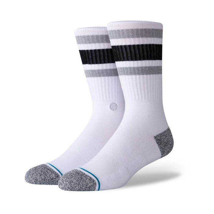 Stance Boyd Crew Socks In White 3 Stance Boyd Crew Socks In White