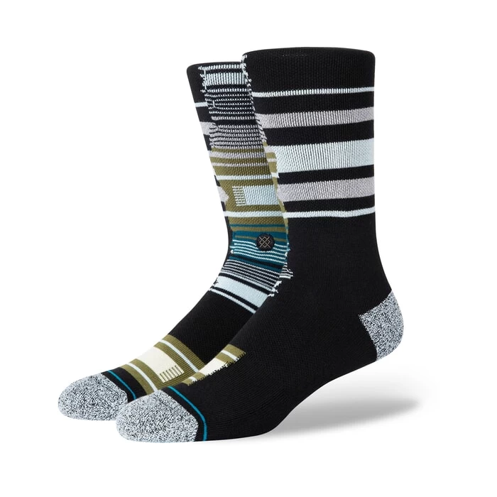 Stance Breaking Up Crew Socks In Black 3 Stance Breaking Up Crew Socks In Black
