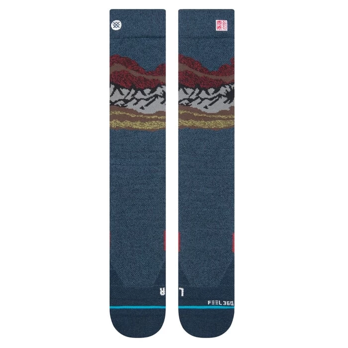 Stance Chin Valley Jimmy Chin Snow Socks In Blue 4 Stance Chin Valley Jimmy Chin Snow Socks In Blue - Image 2