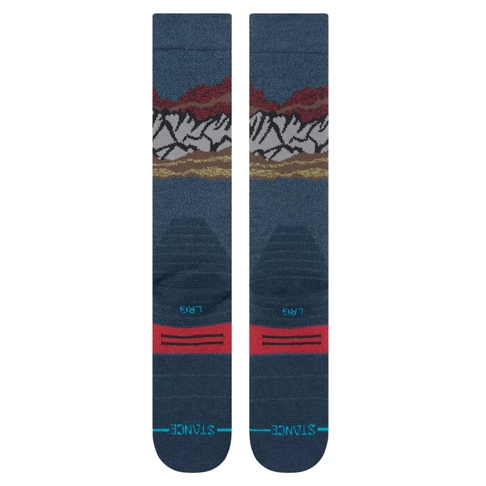 Stance Chin Valley Jimmy Chin Snow Socks In Blue 7 Stance Chin Valley Jimmy Chin Snow Socks In Blue - Image 5