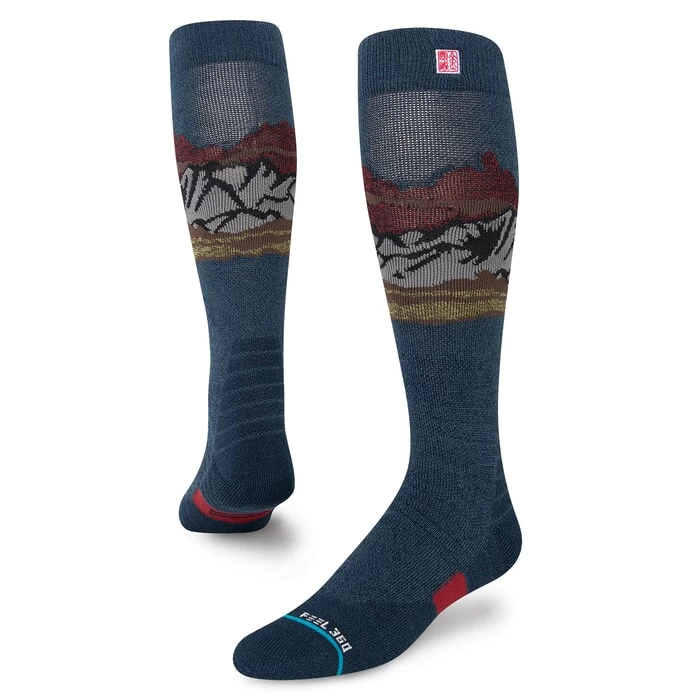 Stance Chin Valley Jimmy Chin Snow Socks In Blue 5 Stance Chin Valley Jimmy Chin Snow Socks In Blue - Image 3