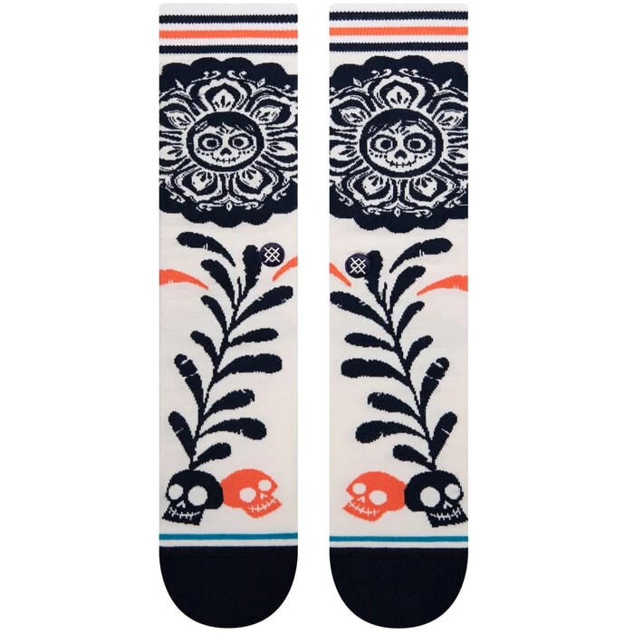 Stance Coco Planted Pixar Crew Socks In Canvas 4 Stance Coco Planted Pixar Crew Socks In Canvas - Image 2