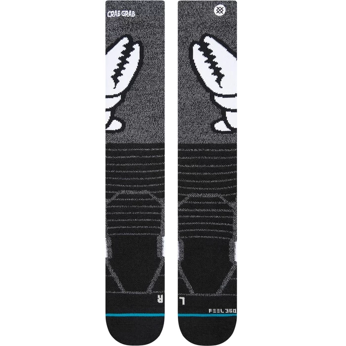 Stance Crab Grabber Crab Grab Snow Socks In Black 4 Stance Crab Grabber Crab Grab Snow Socks In Black - Image 2
