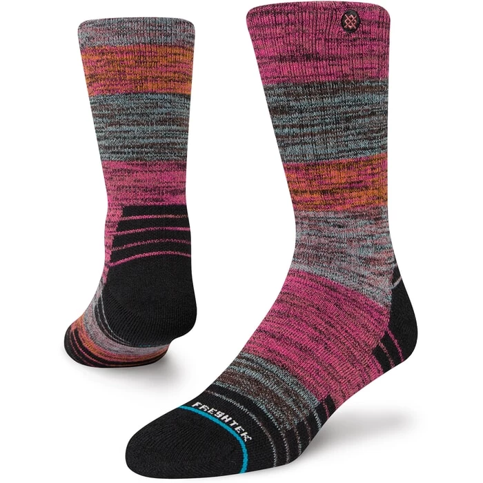 Stance Crossing Paths Hike Crew Socks In Multi 3 Stance Crossing Paths Hike Crew Socks In Multi