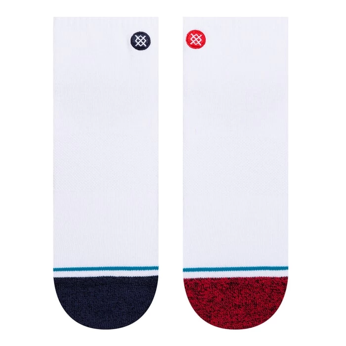 Stance Deboss Crew Socks In White 4 Stance Deboss Crew Socks In White - Image 2