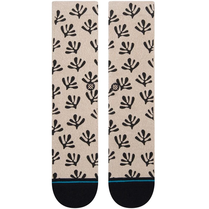 Stance Deserted Crew Socks In Khaki 4 Stance Deserted Crew Socks In Khaki - Image 2