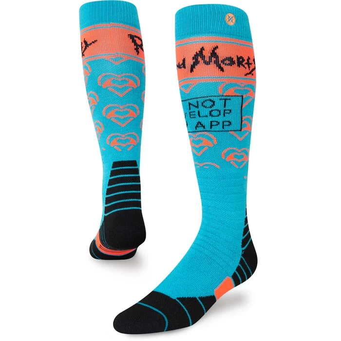Stance Develop Rick And Morty Snow Socks In Blue 3 Stance Develop Rick And Morty Snow Socks In Blue