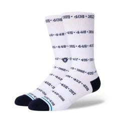 Stance Dingers Aaron Judge Crew Socks In White