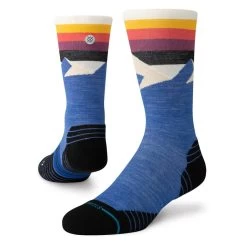 Stance Divided Lines Crew Socks In Blue