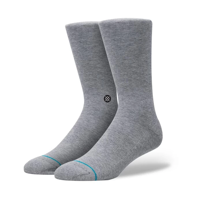 Stance Division Crew Socks In Grey 3 Stance Division Crew Socks In Grey