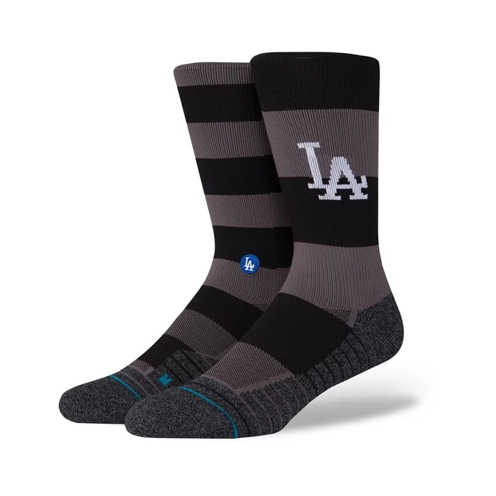 Stance Dodgers Nightshade MLB Crew Socks In Black 3 Stance Dodgers Nightshade MLB Crew Socks In Black