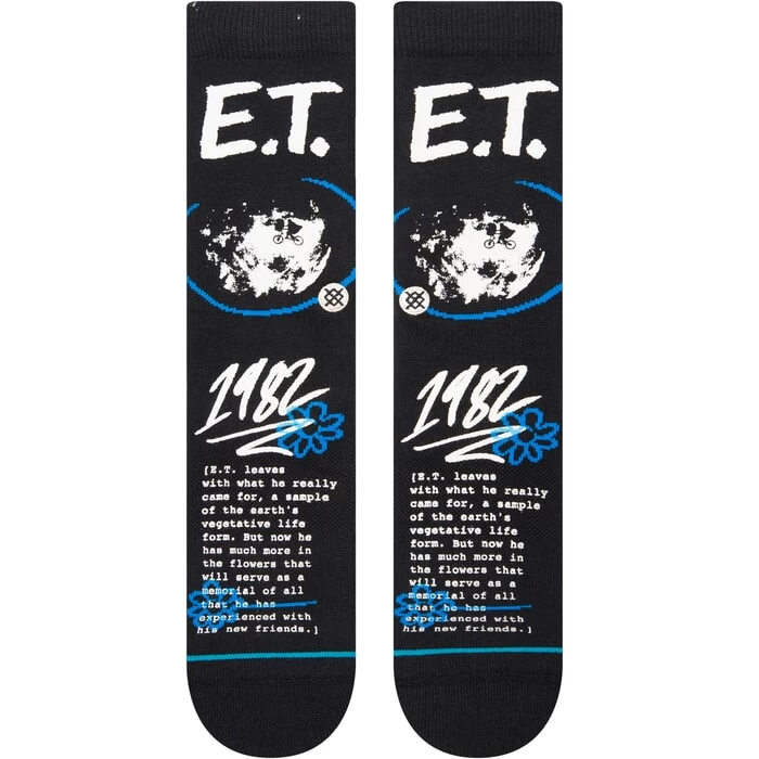 Stance Extra Terrestrial Crew Socks In Black 4 Stance Extra Terrestrial Crew Socks In Black - Image 2