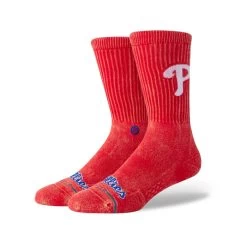 Stance Fade Philadelphia Phillies MLB Crew Socks In Red