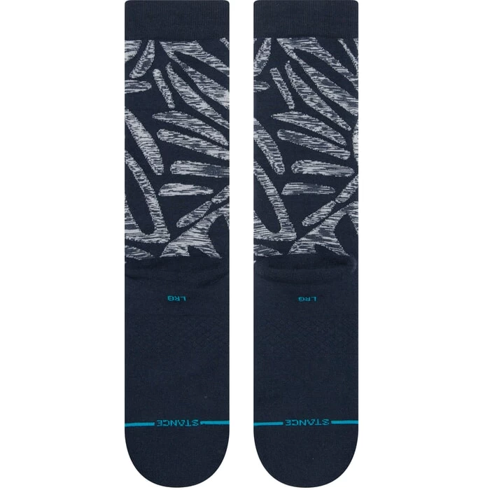 Stance Fractals Crew Socks In Navy 5 Stance Fractals Crew Socks In Navy - Image 3