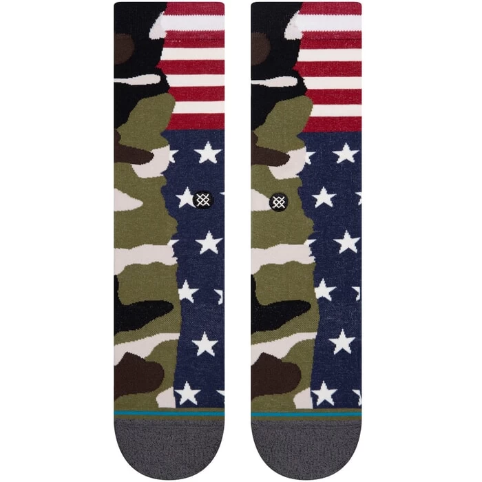 Stance Frontline 2 Crew Socks In Multi 4 Stance Frontline 2 Crew Socks In Multi - Image 2