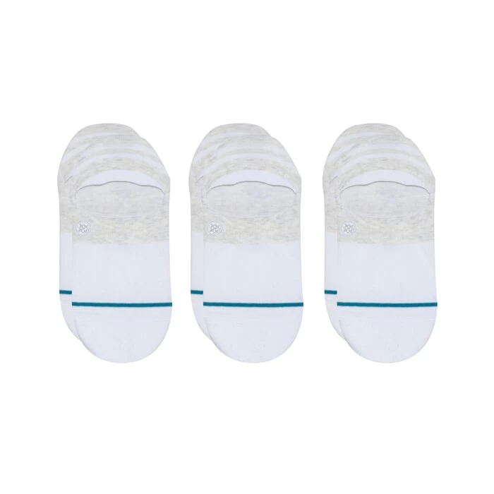 Stance Gamut 2 3 Pack No Show Socks In White 3 Stance Gamut 2 3 Pack No Show Socks In White