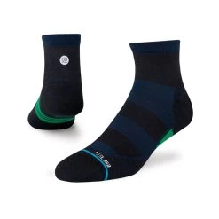 Stance Grip Qtr Ankle Socks In Navy
