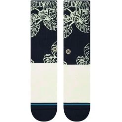 Stance Haiku Garden Crew Socks In Navy -Stance stance haiku garden crew socks navy a556b23hai nvy b1 ngvkaiq0xr034djh
