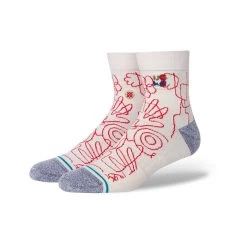 Stance Handsy Qtr Ankle Socks In Offwhite