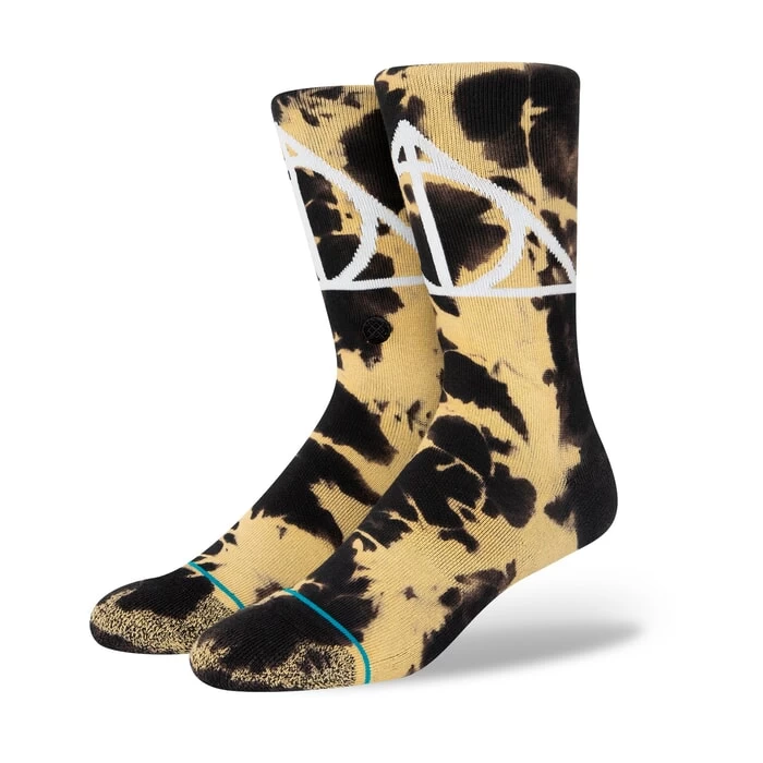 Stance Cloak Wand Stone Harry Potter Crew Socks In Black 3 Stance Cloak Wand Stone Harry Potter Crew Socks In Black