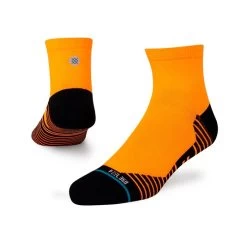 Stance Hiatus Qtr Ankle Socks In Neon Orange