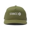 Stance Icon Snapback Curved Peak Cap In Military Green
