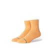 Stance Icon Washed Quarter Crew Socks In Peach