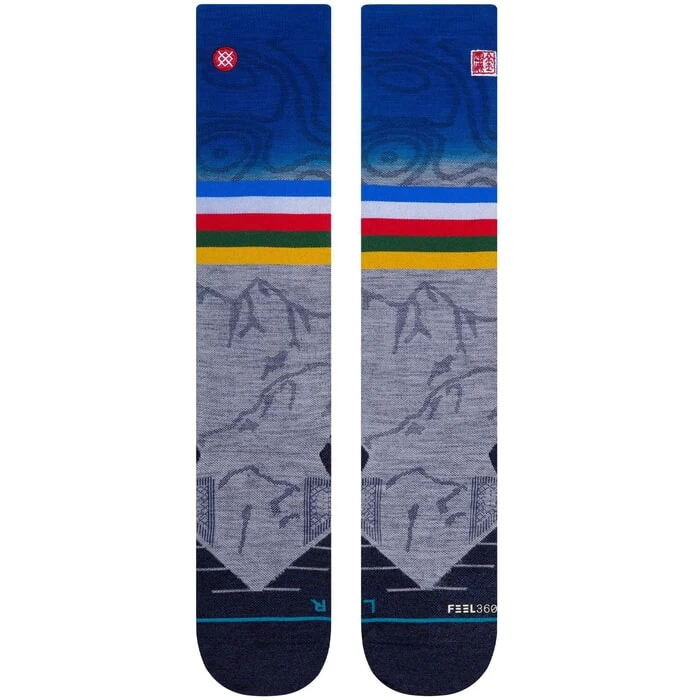 Stance JC 2 Jimmy Chin Snow Socks In Grey 4 Stance JC 2 Jimmy Chin Snow Socks In Grey - Image 2