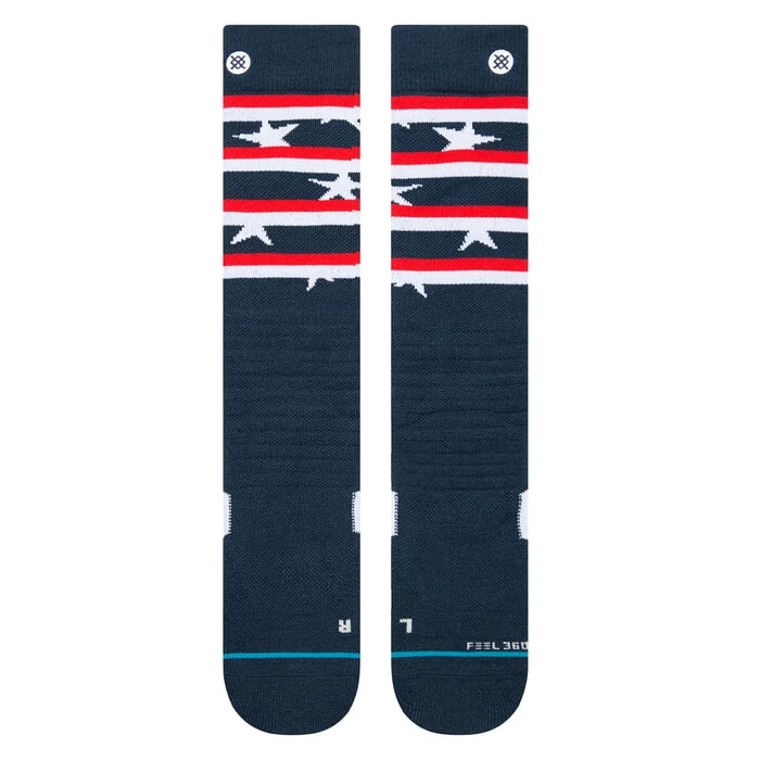 Stance Land Of The Free Snow Socks In Navy 7 Stance Land Of The Free Snow Socks In Navy - Image 5