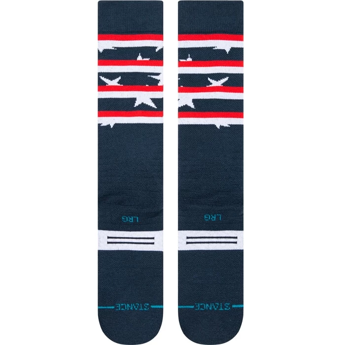 Stance Land Of The Free Snow Socks In Navy 5 Stance Land Of The Free Snow Socks In Navy - Image 3
