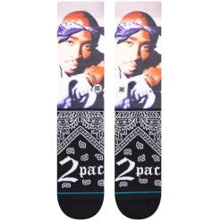 Stance Makaveli Tupac Crew Socks In Black 6 Stance Makaveli Tupac Crew Socks In Black -Stance stance makaveli casual socks black a555d22mak blk b1 2vmuv3fgtajk4vkv