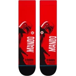 Stance Mando West Star Wars Crew Socks In Red -Stance stance mando west crew socks red a545a22man red b1 swhqoajumhsnvpic