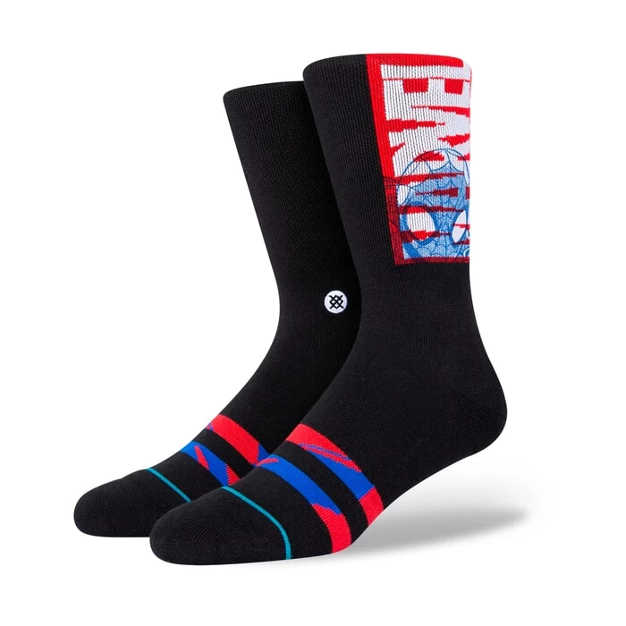 Stance The Kid Marvel Crew Socks In Black 3 Stance The Kid Marvel Crew Socks In Black