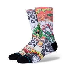 Stance Merry Krampus Crew Socks In White