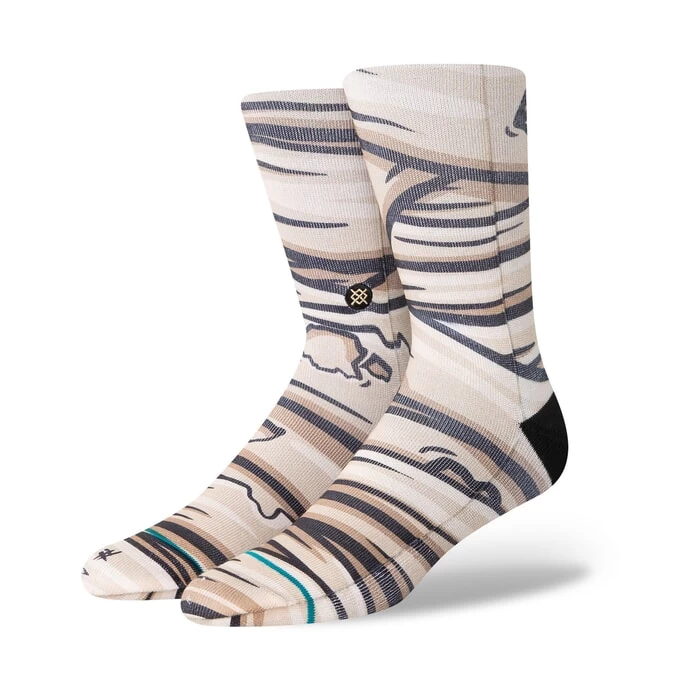 Stance Mummy T Crew Socks In Tan 3 Stance Mummy T Crew Socks In Tan
