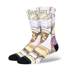 Stance Neen Not A Damn Chance Crew Socks In Vintage White