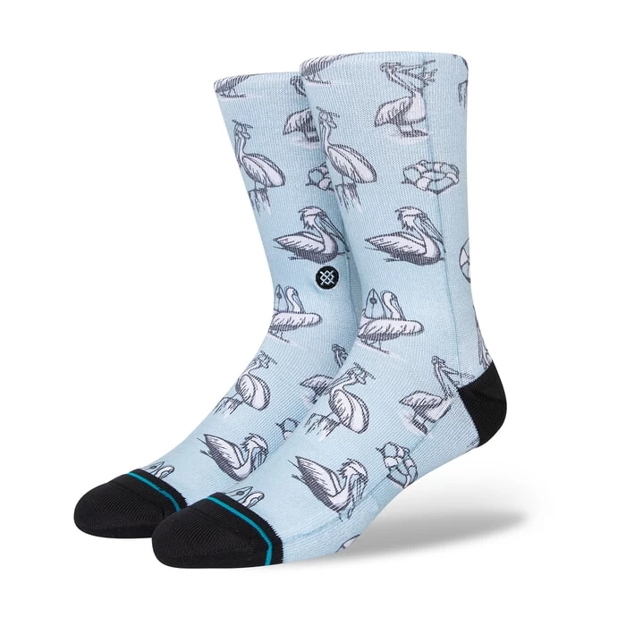 Stance Nigel Crew Socks In Light Blue 3 Stance Nigel Crew Socks In Light Blue