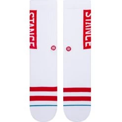 Stance OG Crew Socks In White Red 6 Stance OG Crew Socks In White Red -Stance stance og crew socks white red m556d17ogg whr b1 2vysdvjl0d1huso4