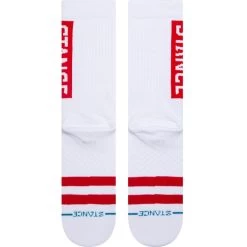 Stance OG Crew Socks In White Red 7 Stance OG Crew Socks In White Red -Stance stance og crew socks white red m556d17ogg whr b2 rnt0hanunbiweiw2