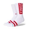 Stance OG Crew Socks In White Red 2 Stance OG Crew Socks In White Red -Stance stance og crew socks white red m556d17ogg whr b yssdl2wzo0o9mbbb