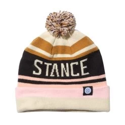 Stance OG Pom Bobble Hat In Off White