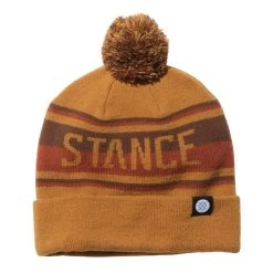 Stance OG Pom Bobble Hat In Tobacco