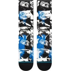 Stance Phone Home E.T. Crew Socks In Black -Stance stance phone home crew socks black a555c22pho blk b1 h3pmth7czn73ceri