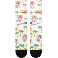 Stance Pops Crew Socks In Light Blue -Stance stance pops crew socks light blue a555c23pop lbl b1 i2vxaz5mpm3tuqcc