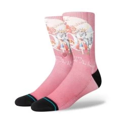 Stance Races Queen Crew Socks In Dusty Rose